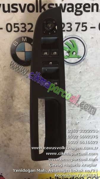 1K4 868 050 C GOLF 6 JETTA DÖRTLÜ CAM DÜĞMELERİ ÇIKMA ÇAVUŞ VOLKSWAGEN'DEN